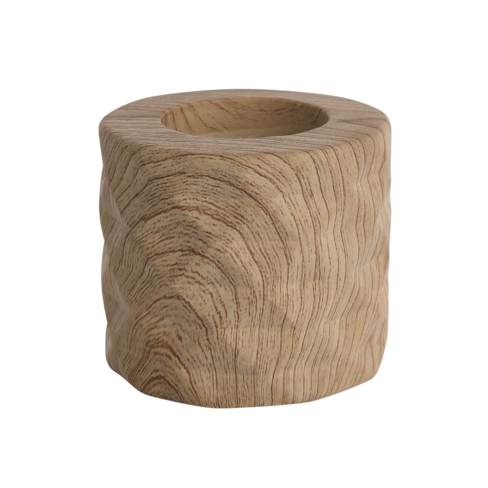 Altom Svícen porcelánový Wood, 8 x 7 cm