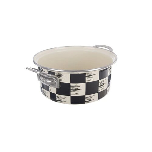 Orion Zománc lábas Chessboard Lem , 2,2 l, átmérő20 cm