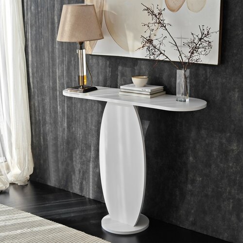 Beistelltisch Ellittica White