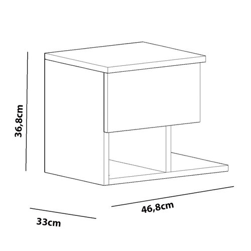 Nachttisch Yasso White