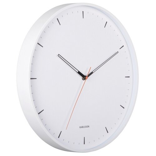 Karlsson 5940WH dizajnové nástenné hodiny 40 cm, biela
