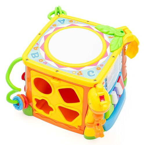 Baby Mix Interaktivna glasbena izobraževalnakocka, rumena