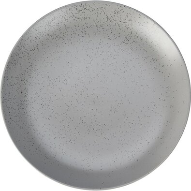 Steingut-Dessertteller Stone, 21,5 cm, Grau