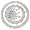 Stensdekoration i metall Sol grå, diameter 50 cm
