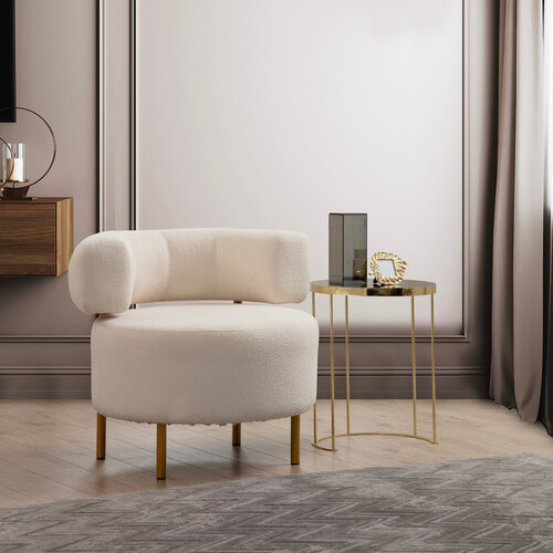 Polstersessel River Round White