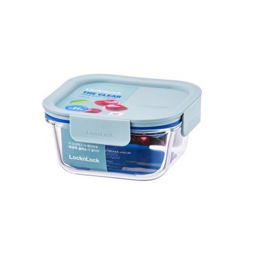 LOCKnLOCK CLEAR Négyzet alakú ételtároló, 500 ml, menta, 500 ml termék 2. képe