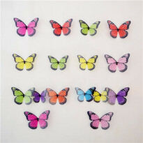 Öntapadó 3D pillangók, színes, 19 db