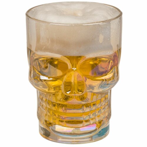 Kozarec za pivo Skull, 500 ml