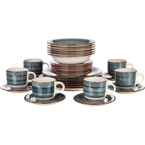 Set de masă Banquet 30-piese Spiral Blue