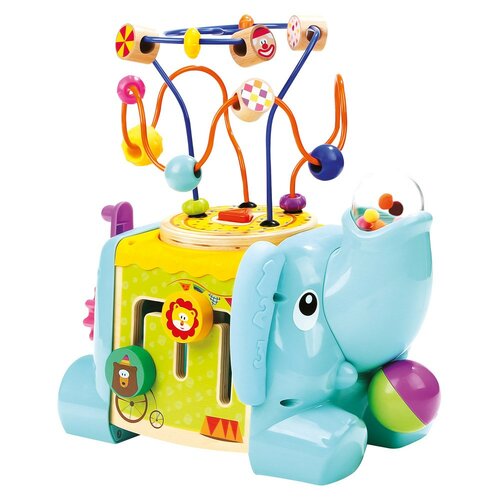 Bino Motorikwürfel Elefant, Blau