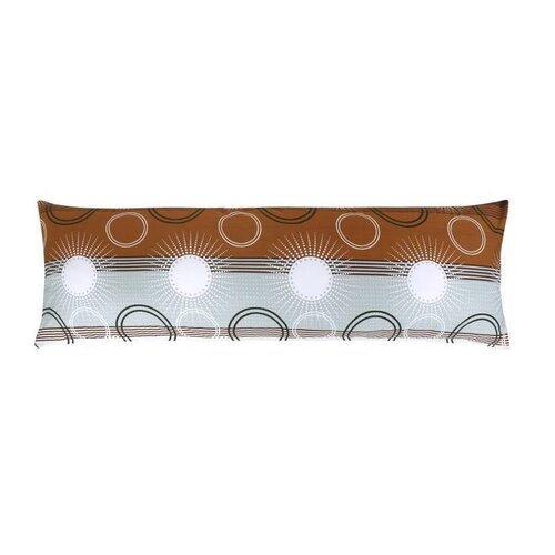 Bellatex Relax Kopfkissenbezug Strahl braun , 55 x 180 cm