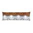 Bellatex Relax Kopfkissenbezug Strahl braun , 55 x 180 cm