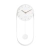 Karlsson 5822WH Dizajnové kyvadlové nástenné hodiny, 50 cm