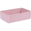 Organizator cosmetice Stripe roz, 21 x 6 x 14 cm