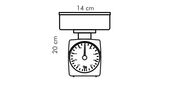 Tescoma mechanische Küchenwaage Accura 2 kg, Weiß