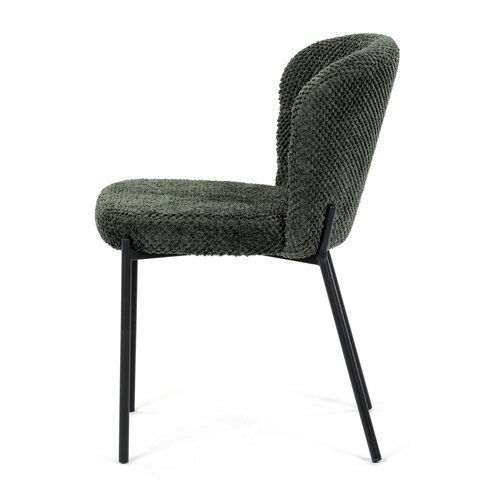 Scaun de sufragerie Bouclé CT-W1077 GRN2, verde