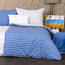 4Home Бавовняна постільна білизна Смуги синій, 160 x 200 см, 70 x 80 см
