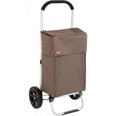 Nákupná taška na kolieskach Viena hnedá