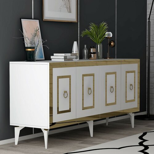Schrank Karya White and Gold