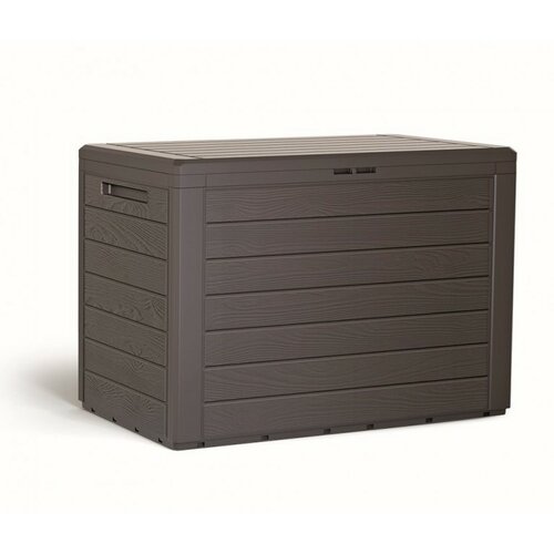 Garten-Aufbewahrungsbox Woodebox Braun, 190 l, 78 cm