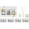Set cadou aromaterapie de casă de Crăciun ,mesteacăn auriu, alb, 22,5 x 14,5 x 5,5 cm