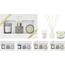 Set cadou aromaterapie de casă de Crăciun ,mesteacăn auriu, alb, 22,5 x 14,5 x 5,5 cm