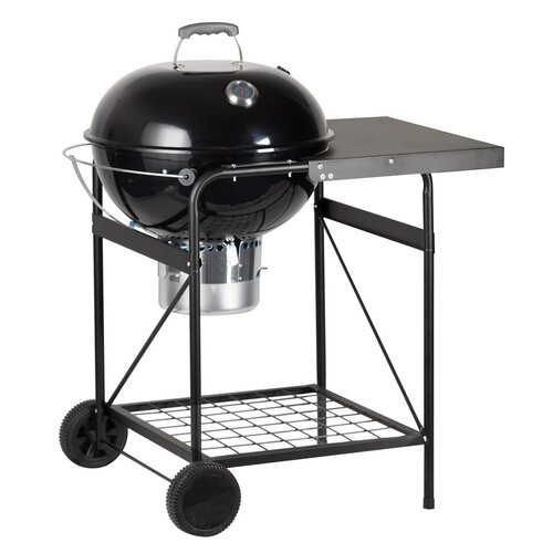 Garten-Kugelgrill, schwarz, 90 x 111 x 70,5 cm