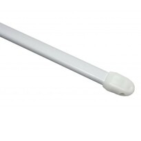 Vitrážna tyč rozťažná, plochá 11 mm biela
