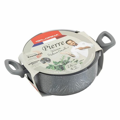 Florina Oală din aluminiu cu capac de MateuszGessler, 24 cm, 4,2 l