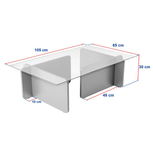 Stolik konferencyjny Flavio Wooden Black