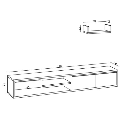 TV-Lowboard Heka
