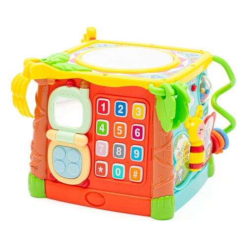 Baby Mix Interaktívna hudobná vzdelávacia kocka,žltá