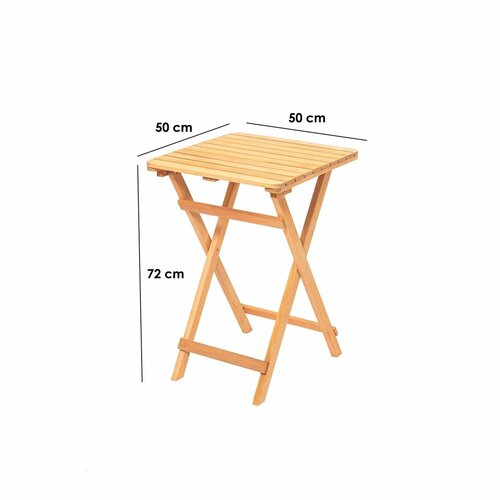 Záhradný stolík Lavia Brown, 60 cm