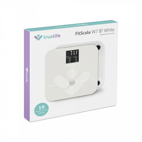 TrueLife FitScale W7 BT waga osobista z Bluetooth,biała