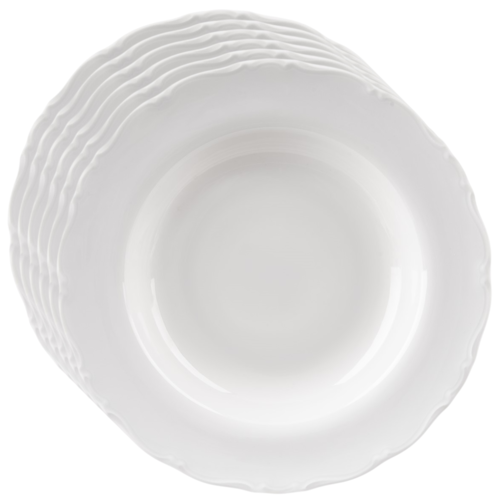 Orion Mona lem porcelán mélytányér készlet 6 db, 23 cm