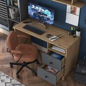 Birou Hapem Walnut and Anthracite