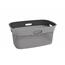Aldotrade Koš za čisto perilo Woolly 45 l, siva