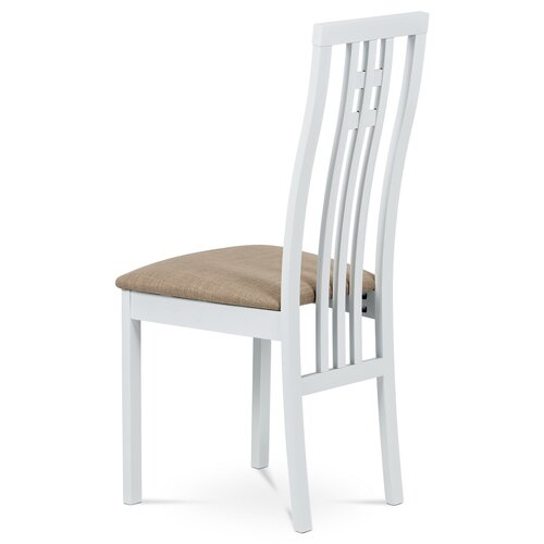Scaun de masă din lemn masiv BC-2482 WT, alb