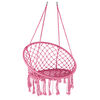 Domarex Wiszący fotel-huśtawka Luna różowy, 60 x 80 x 120 cm