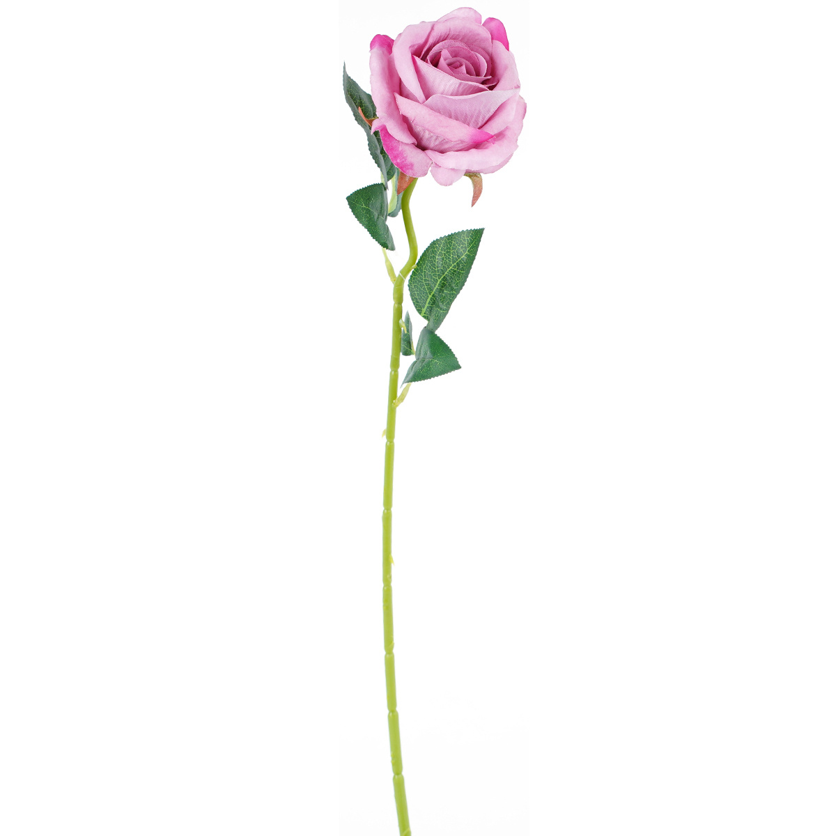 Umělá růže tmavě růžová, 51 cm