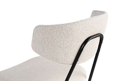 Set de scaune de sufragerie Nancy White and Black,2 buc.