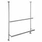 SAPHO 1301-09 Suport de prosoape suspendat pentruparavan de duș 60 x 73 x 12,5 cm, argintiu