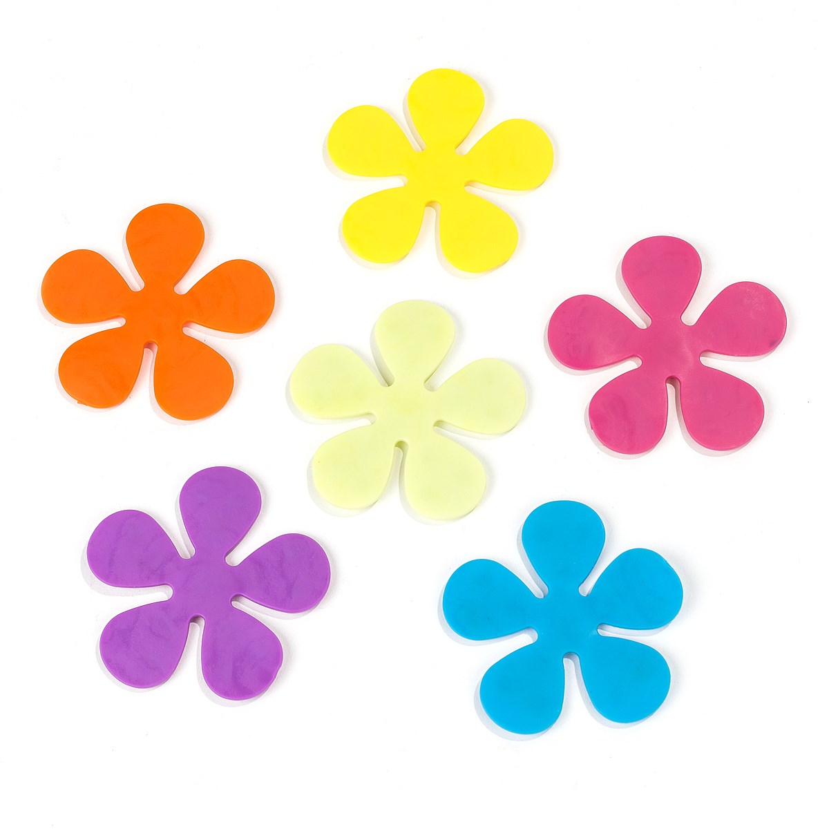 Protisklzové kvetinky do vany, 6 ks