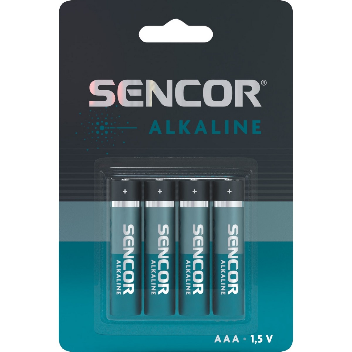 Sencor SBA LR03 alkalická baterie AAA, 4 ks