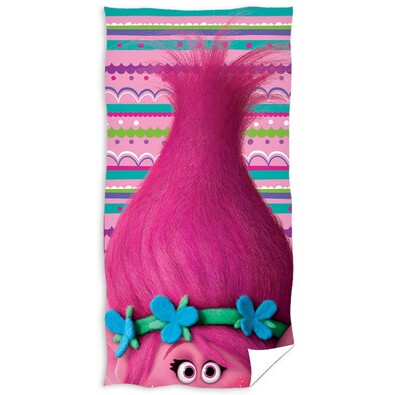 Ręcznik kąpielowy Trolls pink, 70 x 140 cm
