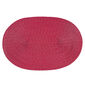 Suport farfurie Deco, oval, roşu, 30 x 45 cm, set 4 buc.