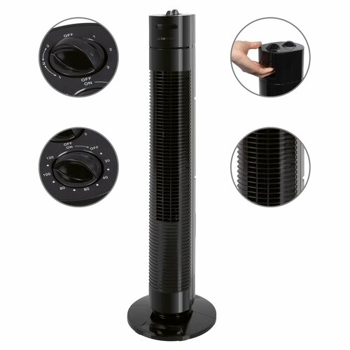 Clatronic TVL 3770 oszlopos ventilátor, feketeszínű