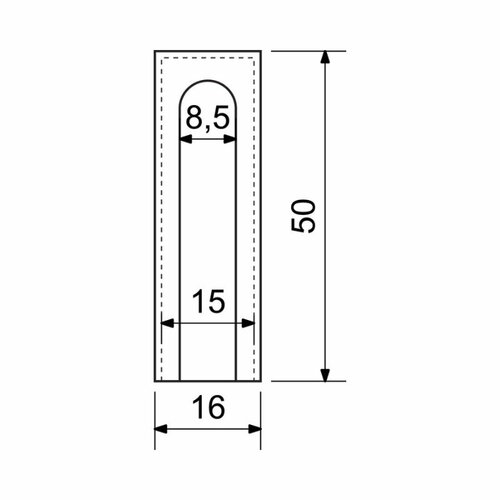 Кришка для петлі RK.COVER.16.50.MD