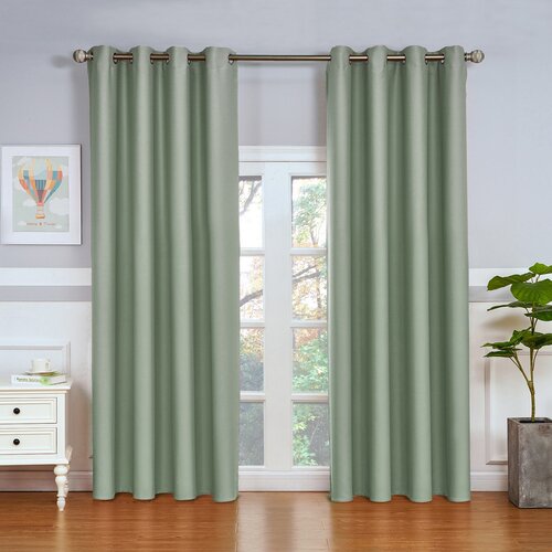 Draperie blackout 4Home Cairo gri-verde, 150 x 250 cm