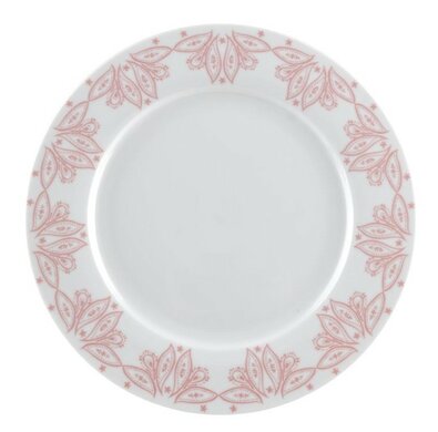 Florina Porcelánový mělký talíř Orient 27 cm, růžová